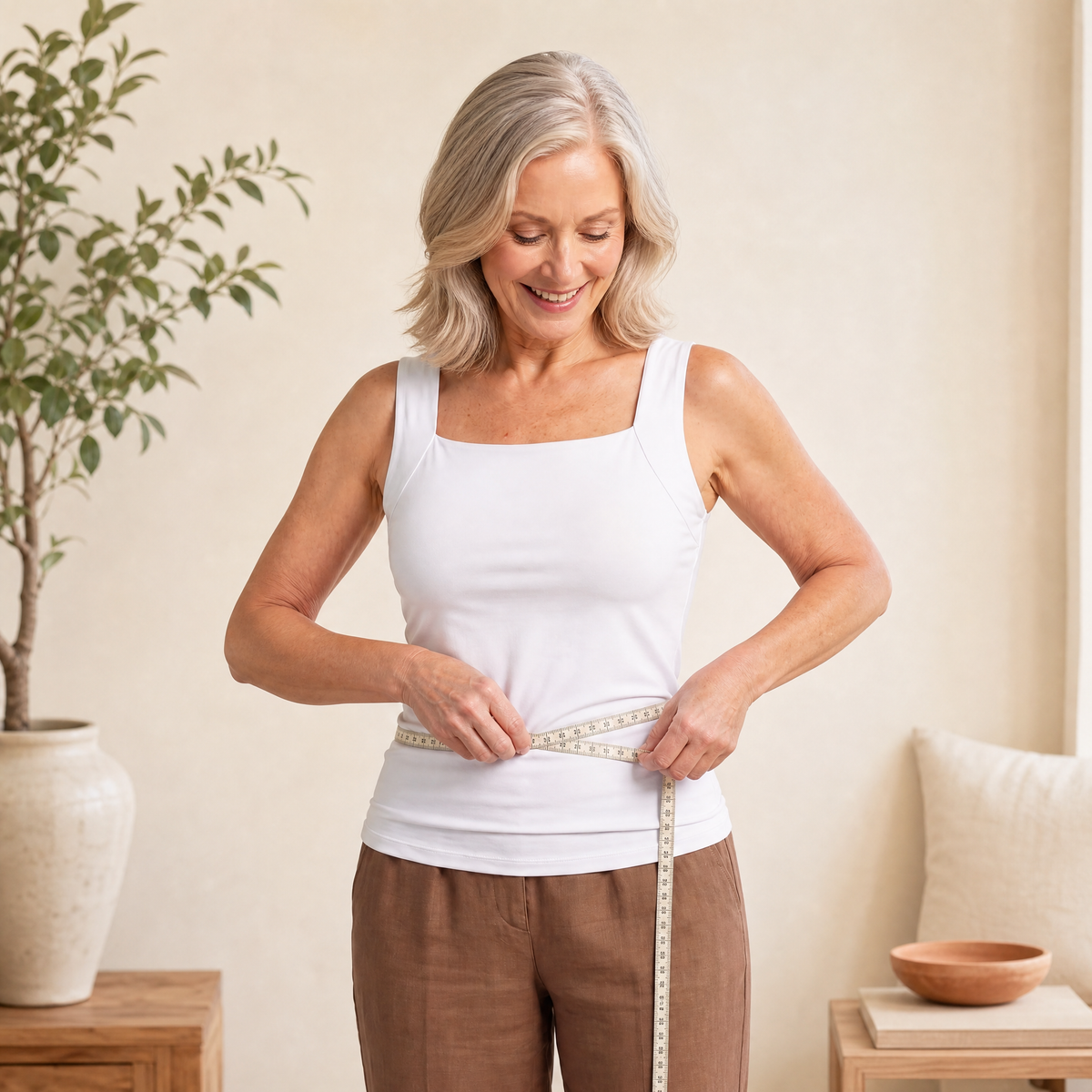 Tummy Control Shaping Tank with Built-In Bra